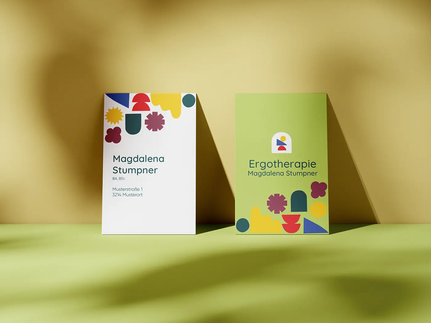 Visitenkarten Ergotherapie Magdalena Stumpner, madea