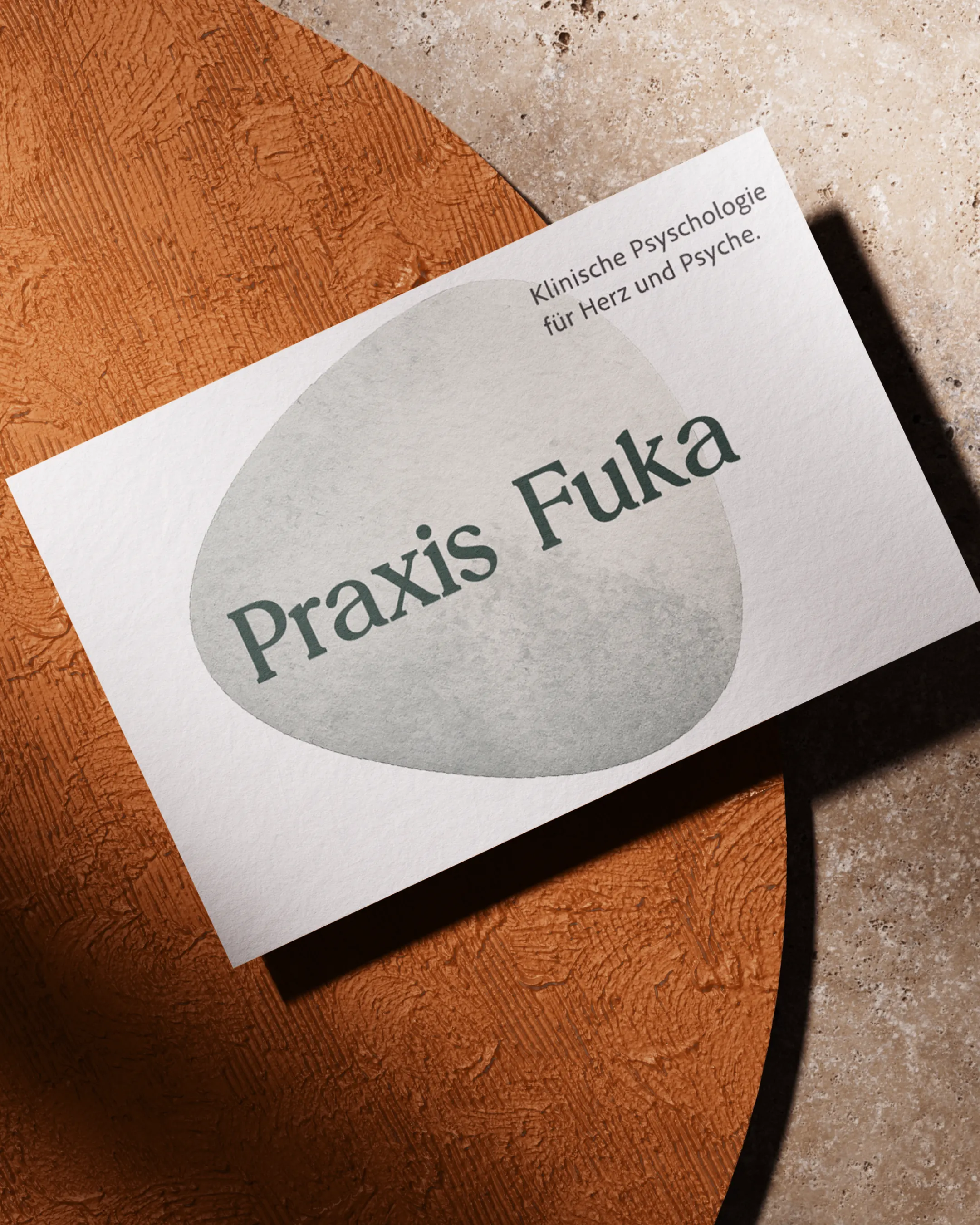 Visitenkarte der Praxis Fuka, madea