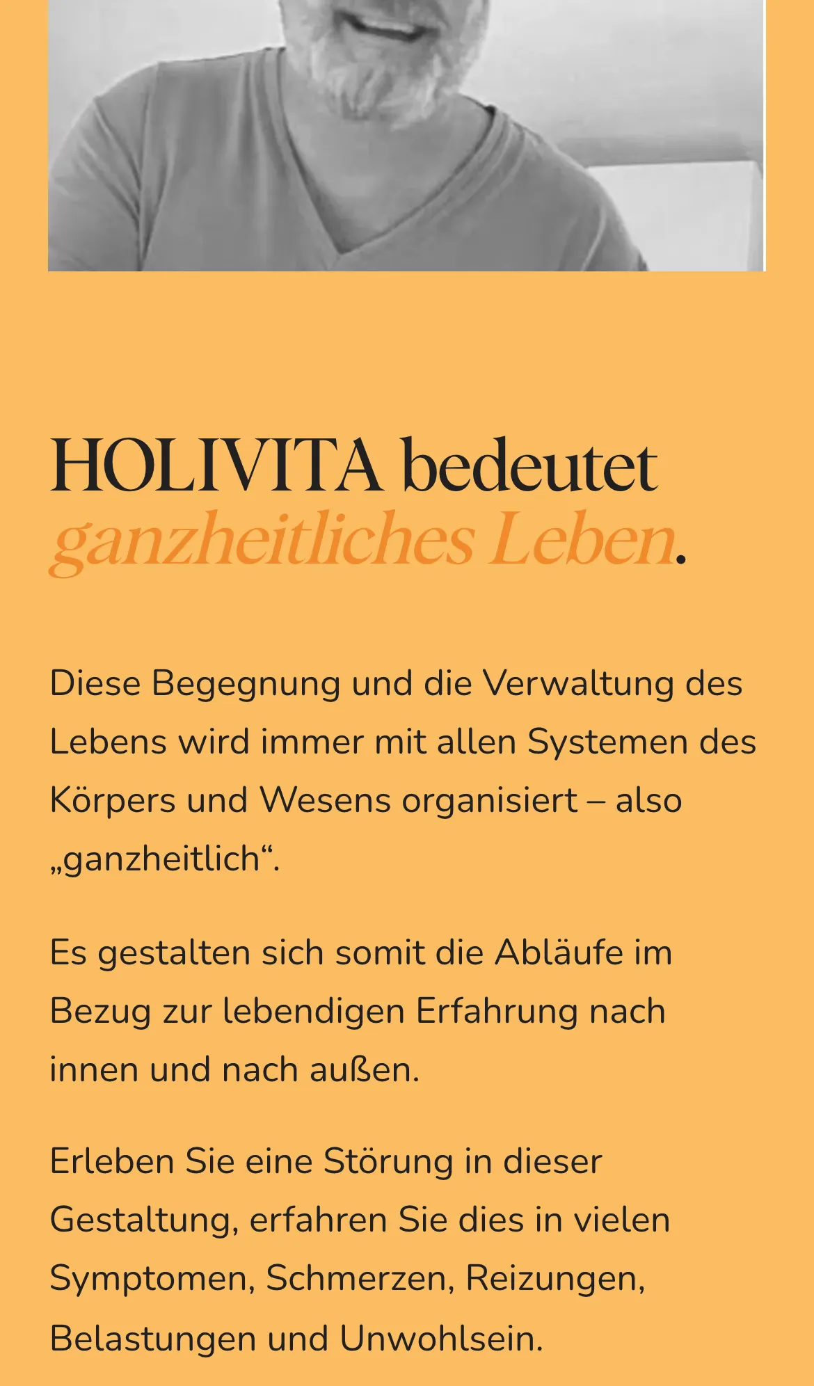 Holivita bedeutet ganzheitliches Leben, holivita.eu am Handy, madea