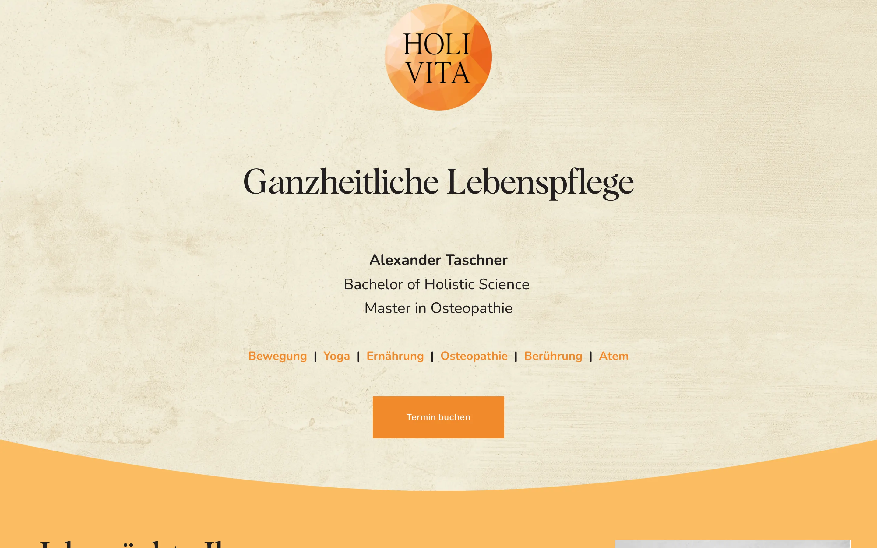 Startseite holivita.eu: Ganzheitliche Lebenspflege, Alexander Taschner, madea