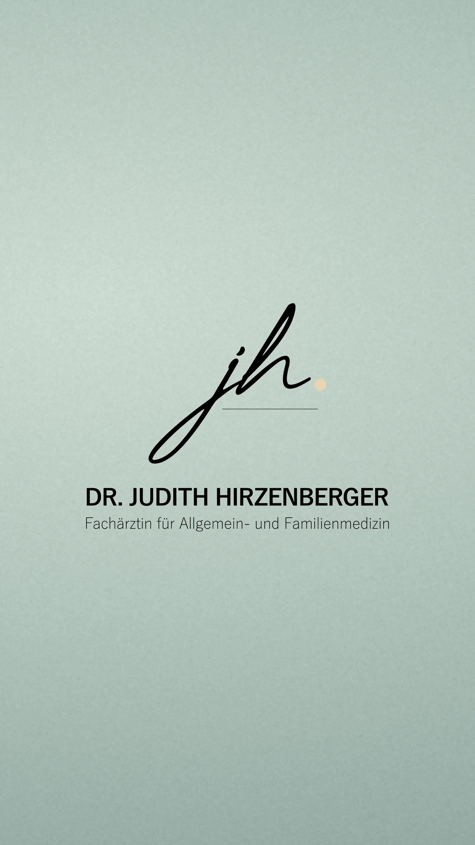 Logo von Dr. Judith Hirzenberger auf Salbeigrün, madea
