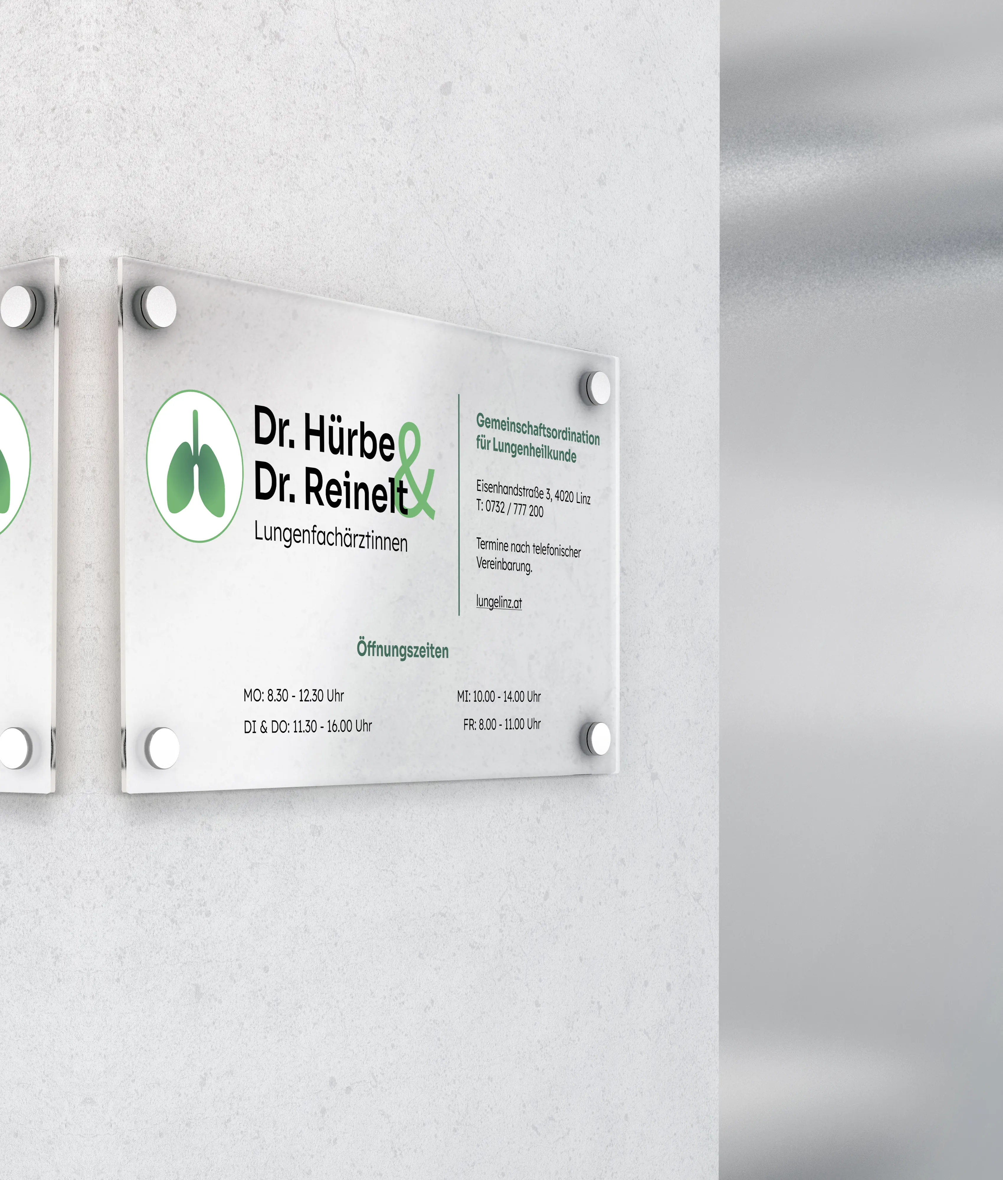 Dr. Hürbe & Dr. Reinelt, Lungenheilkunde · Linz, Case Study von madea